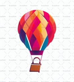 Reisender Heißluftballon